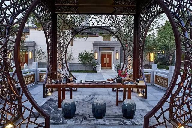 南京别墅庭院景观之新中式风格庭院