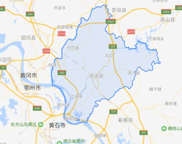 湖北浠水县人口_湖北地图