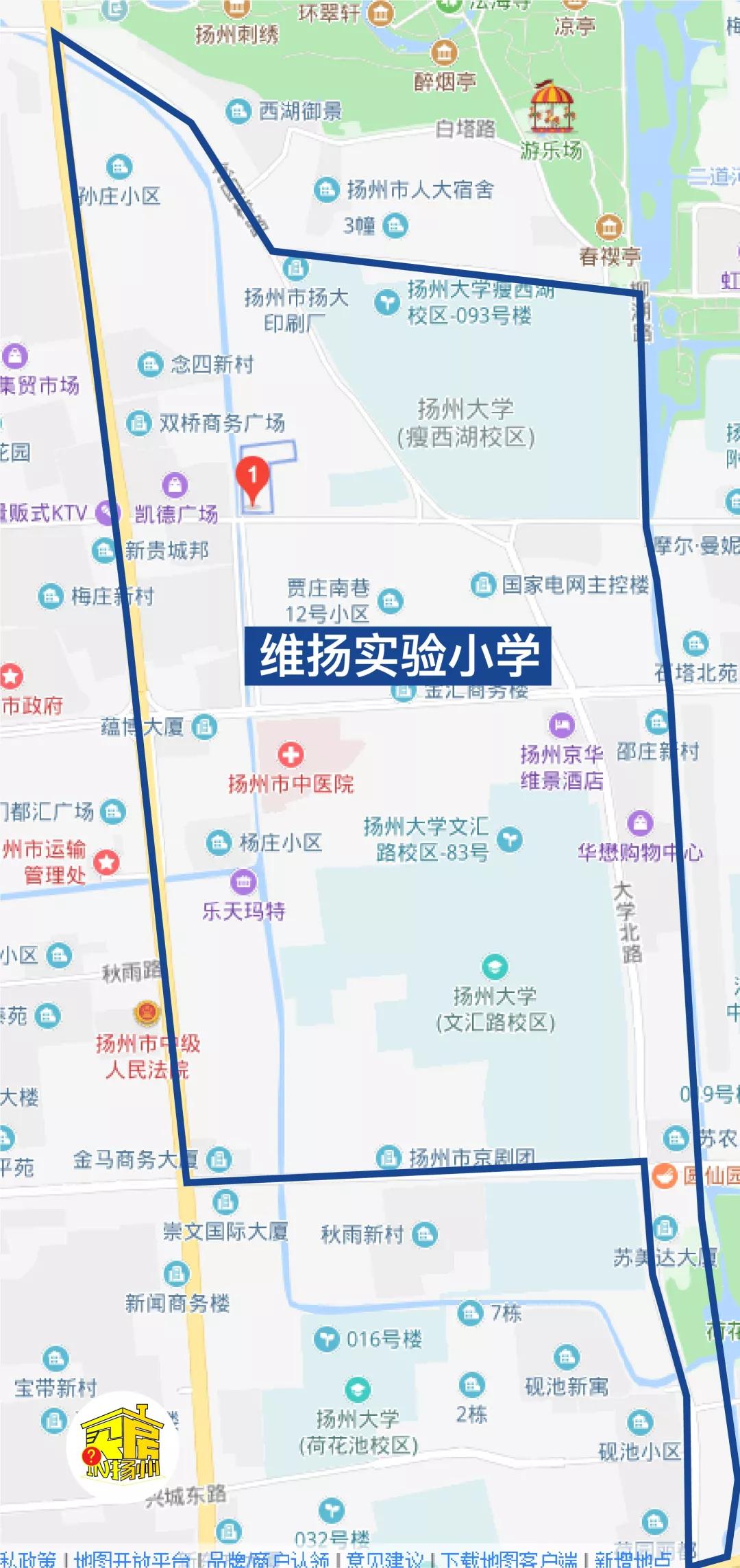 全2019年扬州市中小学幼儿园学区总汇含地图