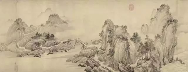 唐明皇命吴道子画嘉陵江三百里山水的风景,能一日而就.