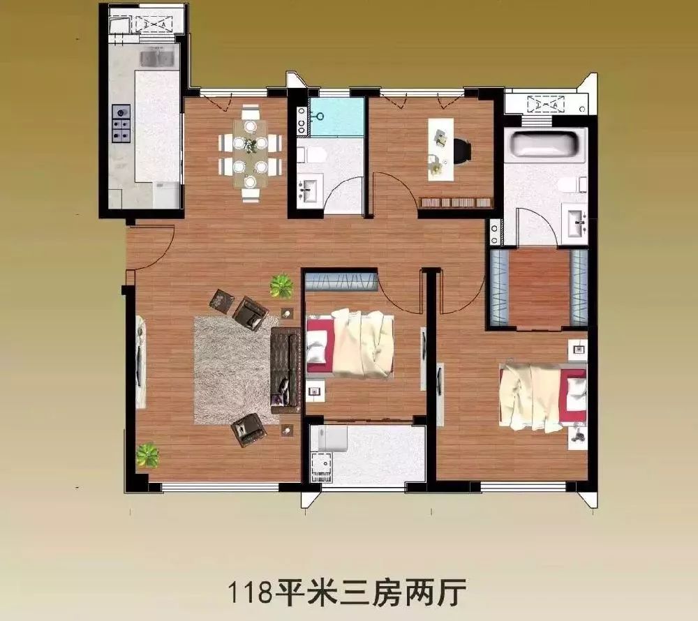 小区共有配建公租房13套房源,全部为大面积房型,其中三室二厅11套