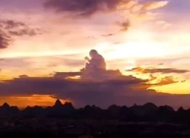 昨天桂林天空惊现云海佛像视频多图记录震撼场景