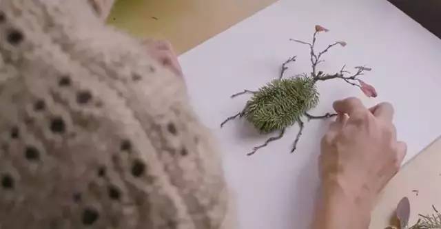 园艺疗法 艺术家用花瓣和植物构造出一个蝴蝶的世界 井上罗