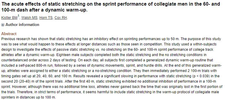 静态、动态、PNF拉伸技术哪家强?