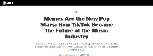 TikTok如何决定音乐行业的未来:名扬天下一首歌就够了 永利娱乐场app下载