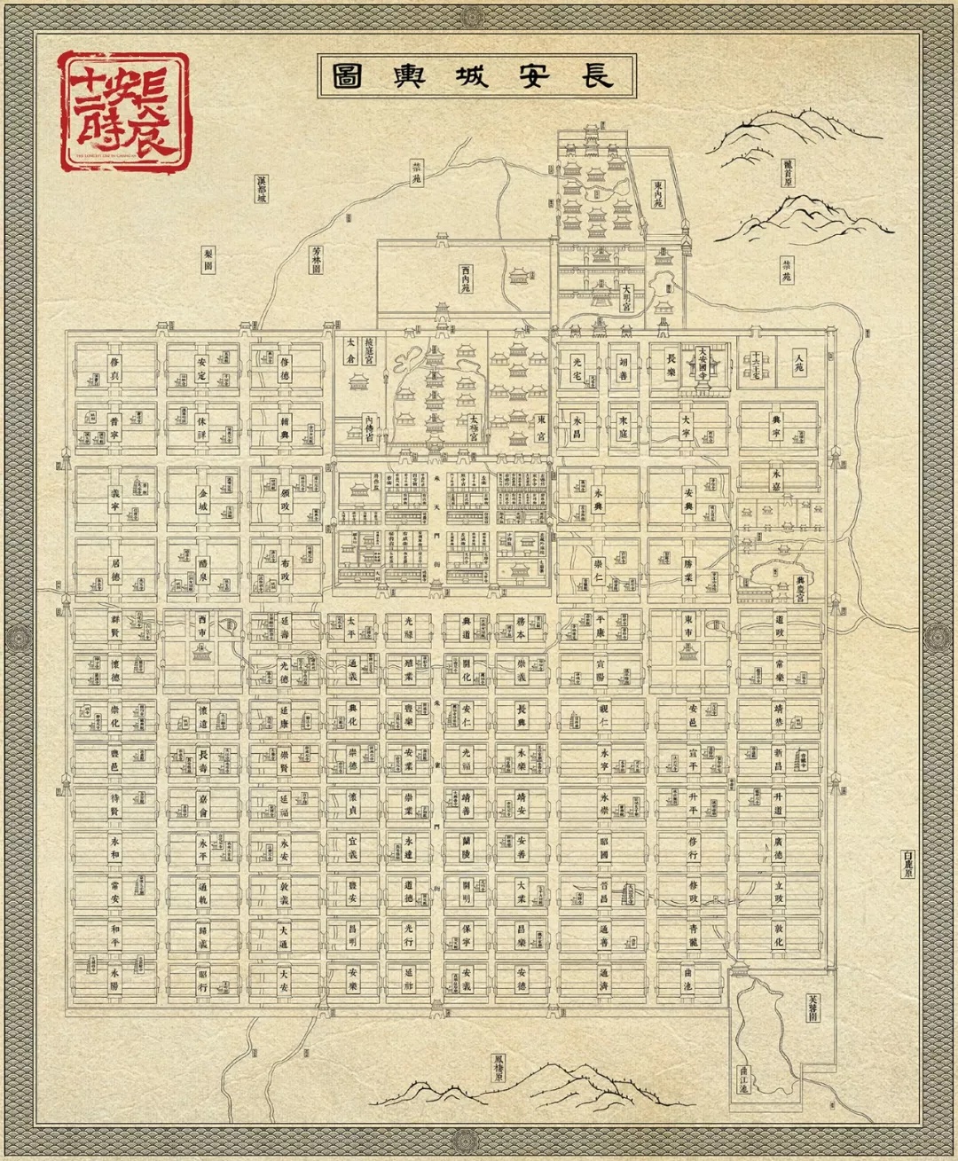 唐代长安人口_长安十二时辰居民图,唐代,西安人你住在哪个区(3)