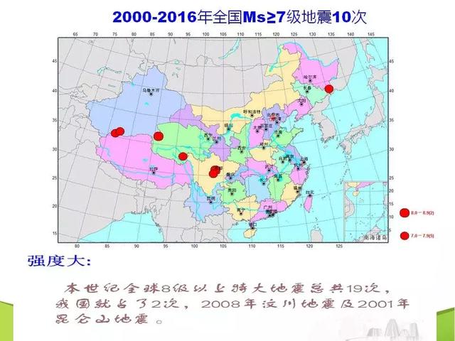 中国位于世界三大地震带中的两个—环太平洋地震带与欧亚地震带之间