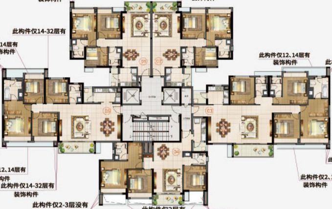 合景新鸿基泷景于6月27日开盘推售3座,建面涵盖94—157﹐ ,2梯5户设计