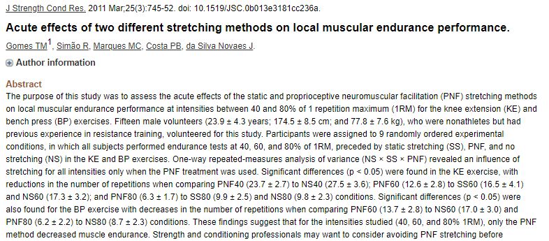 静态、动态、PNF拉伸技术哪家强?