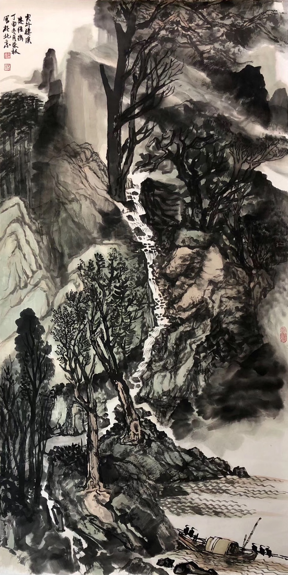 中国画名家画家朱林山水画欣赏