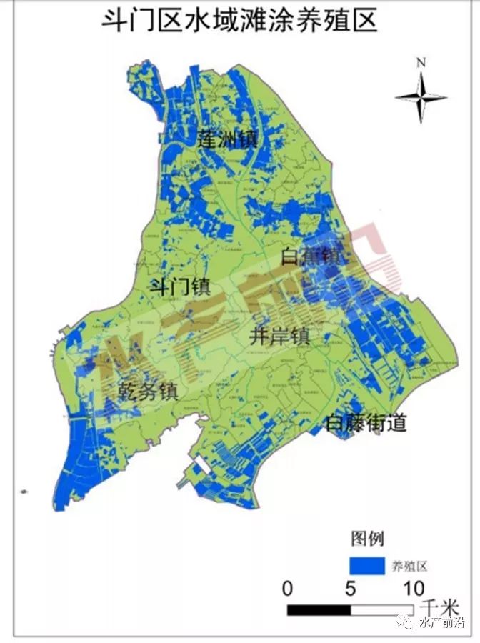 《珠海市斗门区养殖水域滩涂规划(2018-2030年)》的规划图斗门区水库