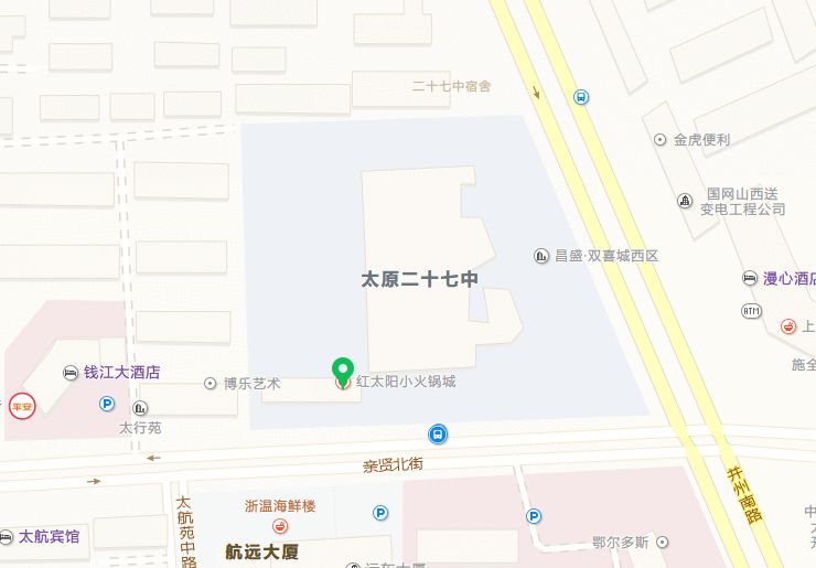 并州南路太堡街口站下车考场分布地址:太原市义井街南三巷23号地图