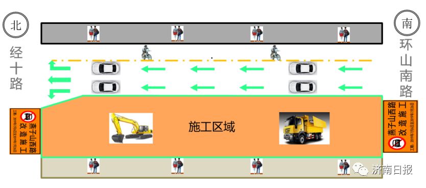 济南这两处道路半封闭施工!绕行攻略请收好!