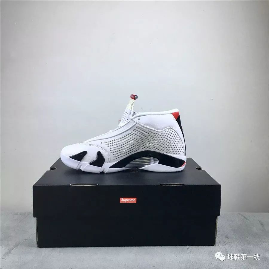 乔14 SUP 联名 白黑 Supreme x Air Jordan 14