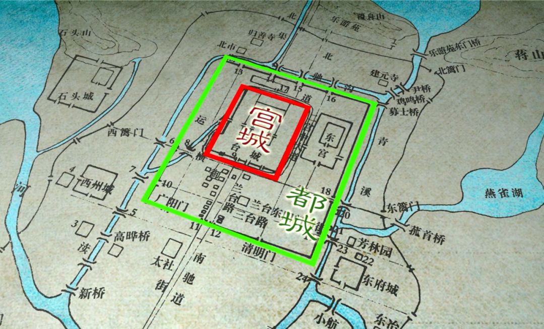 晋朝末年"建邺"又更名为"建康",并被此后的宋,齐,梁,陈各朝所沿用.