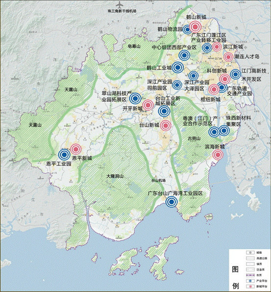 新的江门城市总体规划出炉中心组团鹤山在列