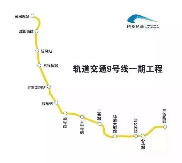 成都地铁九号线又有最新进展了!13座车站已封顶11座