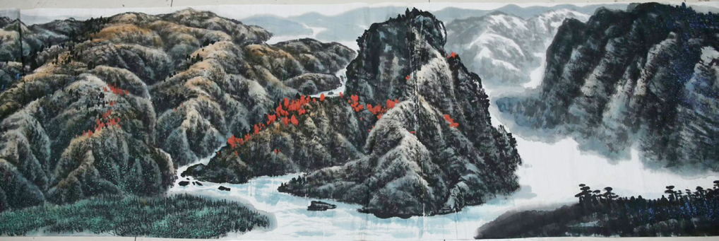 著名山水画家杨帆作品欣赏