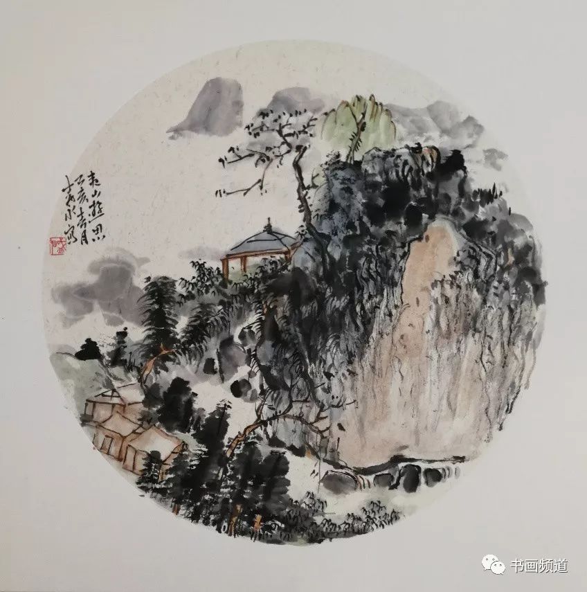 艺术惠民 | 青绿山水绘佳境 盛寿永惠民展售精品画作赏荐