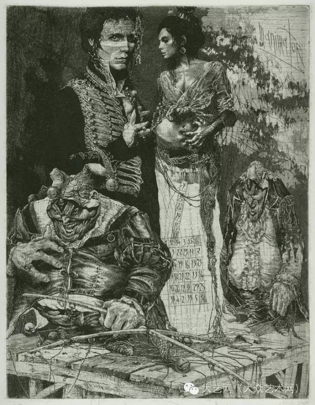 大众艺术网:铜版绘画的黑白魅力 —— 俄罗斯版画家 alexander ste