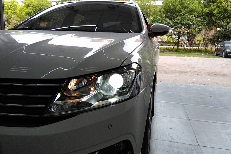 武汉朗行改车灯氙气灯双光透镜,闪亮全世界,武