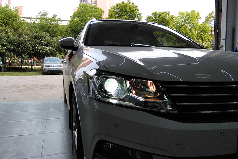 武汉朗行改车灯氙气灯双光透镜,闪亮全世界,武