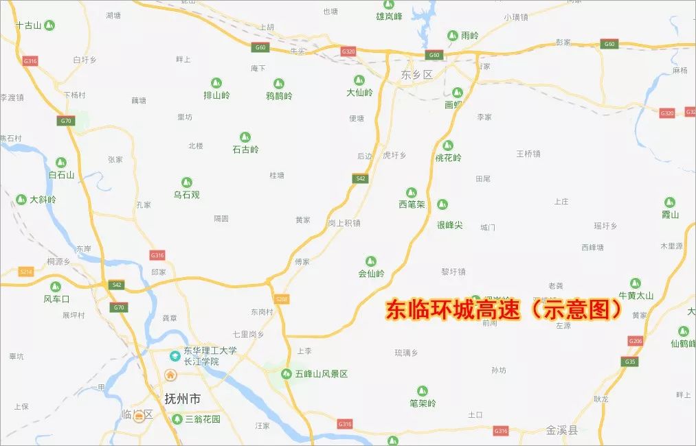 东乡至抚州高速路线规划论证评审,推荐