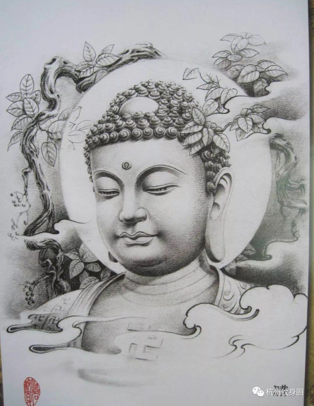 纹身素材佛教
