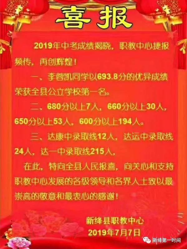 2020海泉中考喜报,海泉2020高考喜报 【新绛头条】2019年中考成绩揭晓,还有各校红榜,快看看有你孩子吗