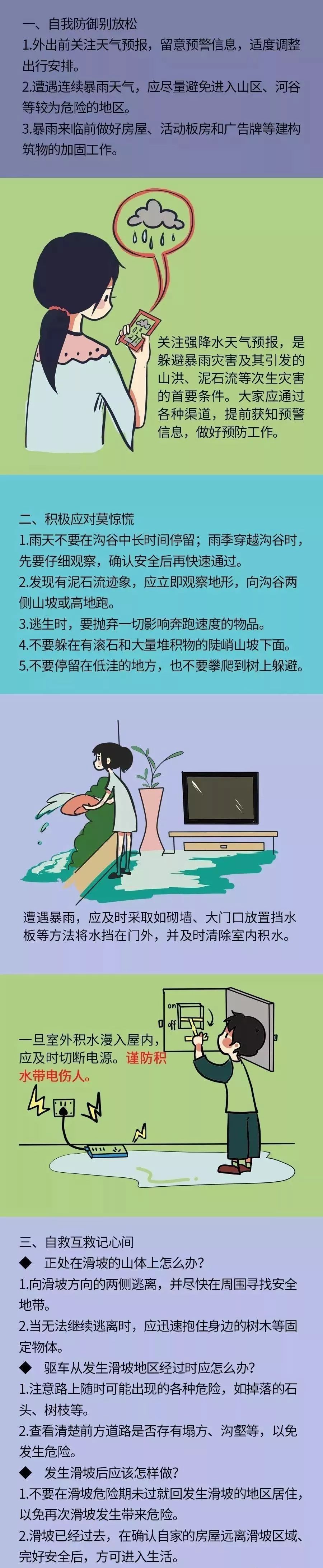 原标题:暴雨暴雨!泰宁发布红色预警通告!各乡镇各部门正迅速行动...... 鉴于我县持续强降雨,河流水势持续上涨,已启动防洪级应急响应,预计泰宁水位站今日12时城区最高水位超警戒水位2.5米,超保证水位0.5米,届时将拉响防洪警报。请广大市民不要惊慌,不要在河边、山边、低洼地带、桥上等危险区域滞留、观望,并请低洼地带、河边、山边有关人员及时做好转移, 泰宁县人民政府防汛抗旱指挥部 2019年7月7日 泰宁县气象台2019年07月07日09时49分变更发布暴雨红色预警信号:预计未来3小时我县部分乡镇有10