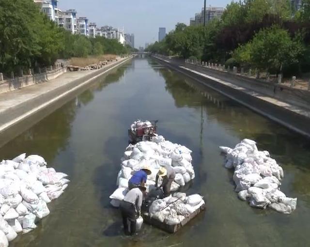 淄博城区这2条景观河,开始清淤_玉龙