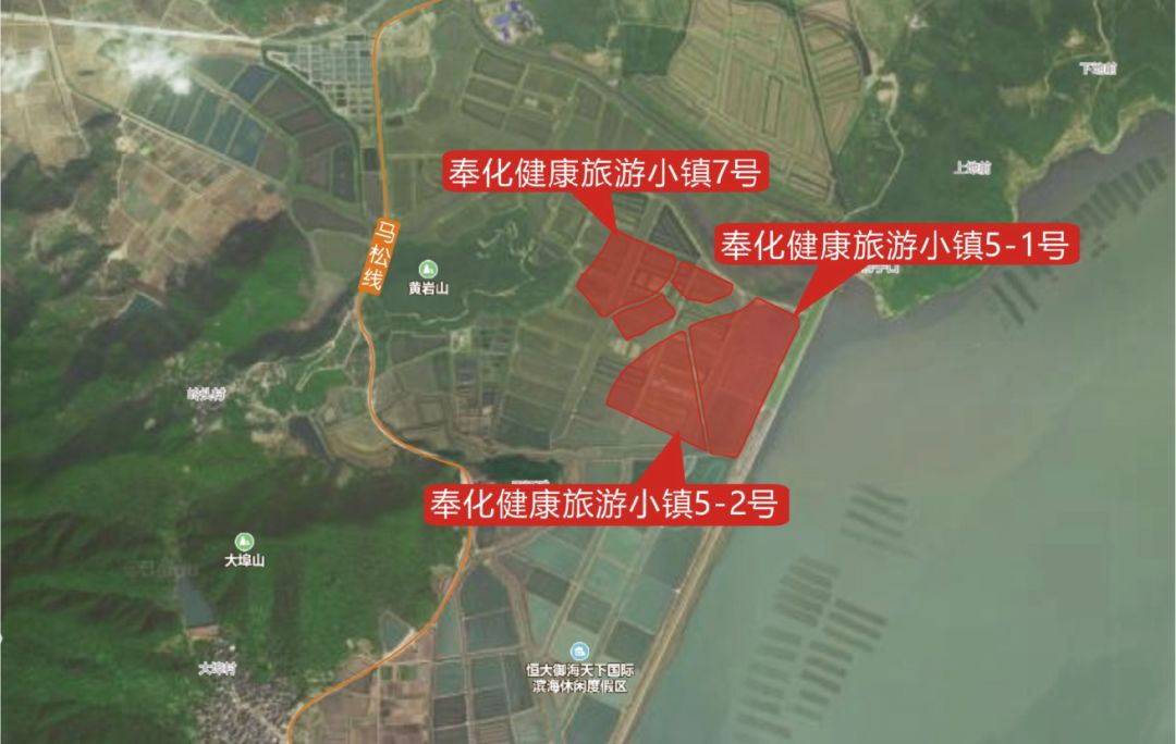 奉化健康旅游小镇5-1号地块位于宁波市奉化区松岙镇小狮子口区块内