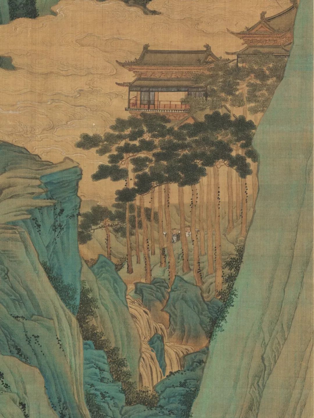 赏画明仇英桃源仙境图