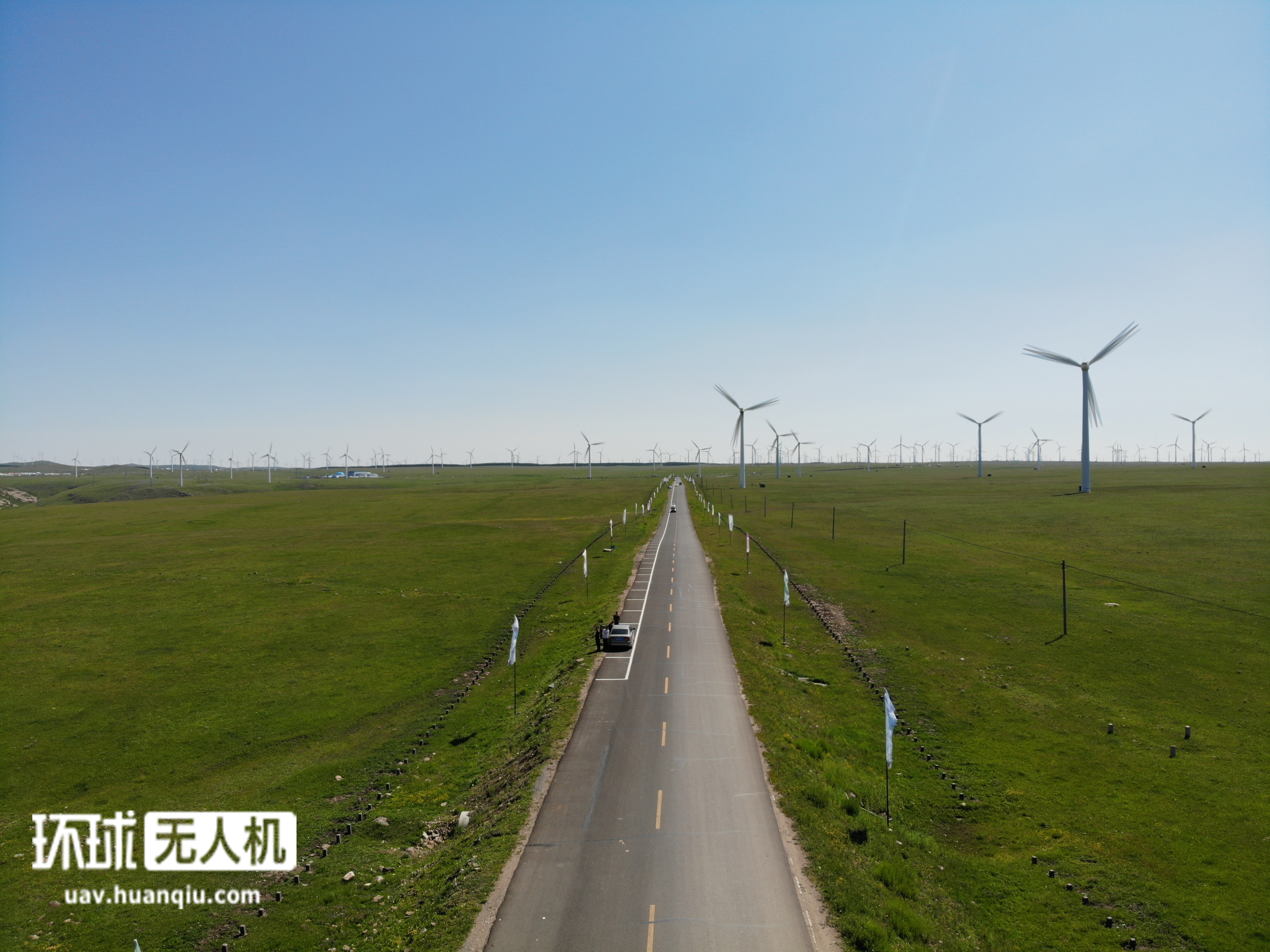 航拍內蒙古黃花溝景區 輝騰錫勒草原美景 旅遊 第7張