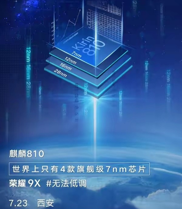 原创麒麟810不会下放荣耀9x,max涨价到两千!