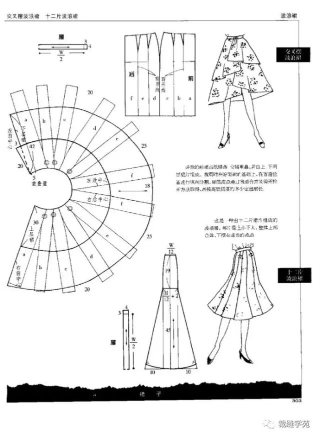 再也不用到处找半身裙裁剪图了,都在这里
