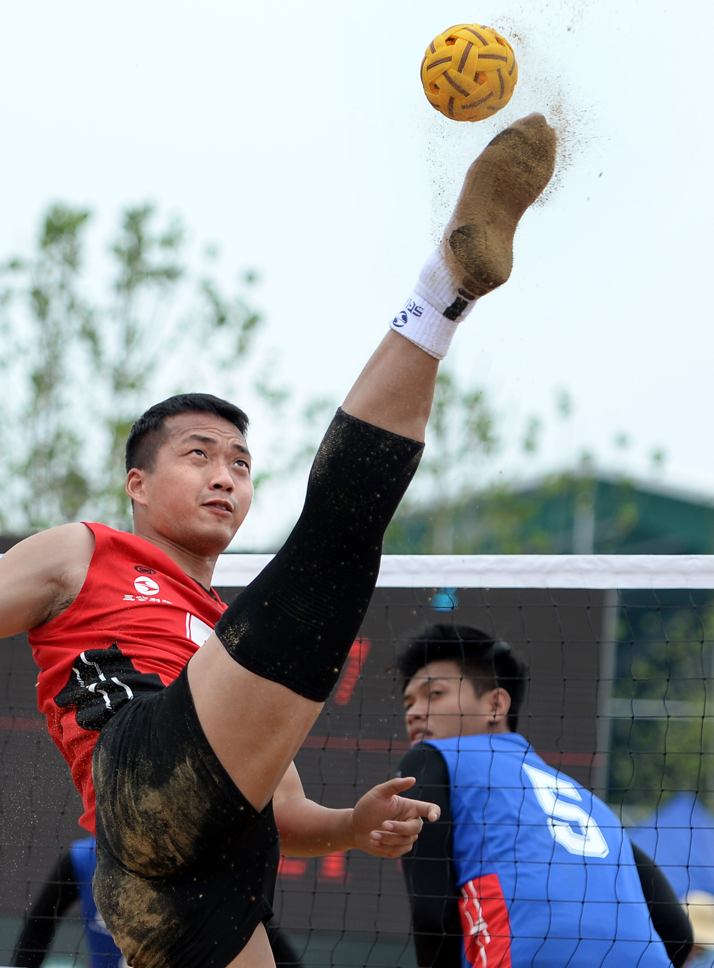 藤球2019亚洲沙滩藤球锦标赛青岛开赛
