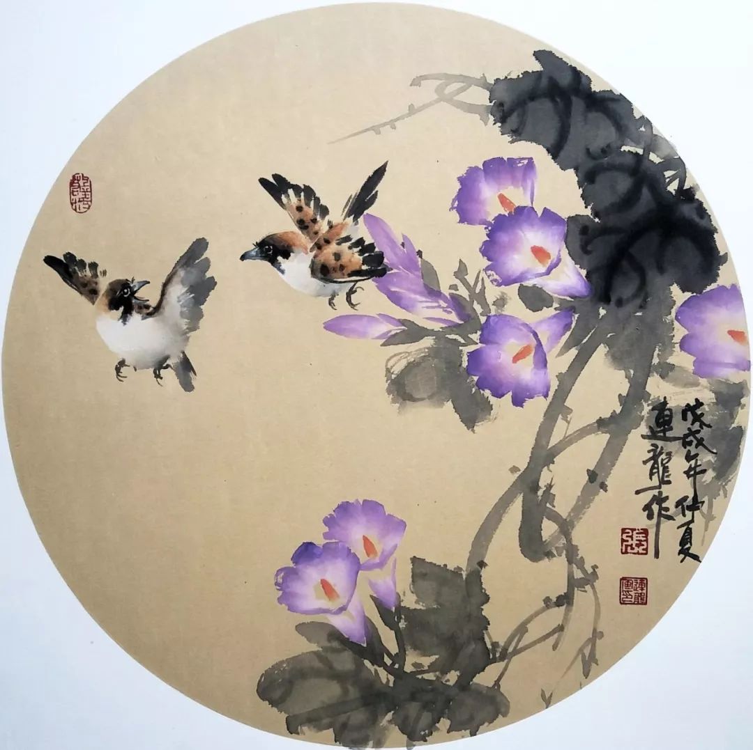 艺展中国军旅画家张连龙国画花鸟作品展