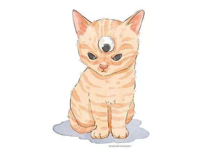 当网红沙雕猫转插画之后画风迷之可爱解压又治愈