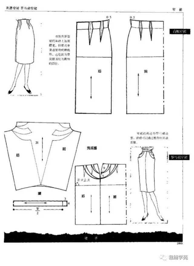 再也不用到处找半身裙裁剪图了都在这里