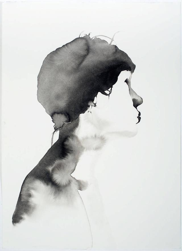 wall 黑白水墨人物艺术家samantha wall 黑白水墨人物羡慕会画画的人