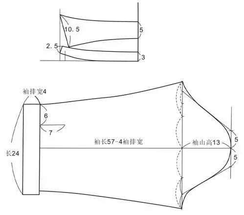 衬衫款式图vs结构纸样