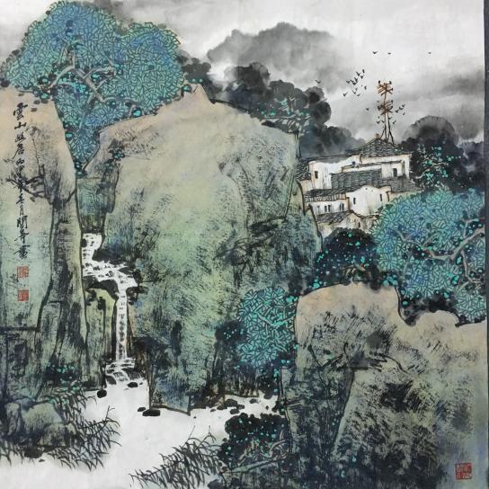 诗意盎然 画境通幽 色彩斑斓——著名画家关奇作品鉴赏