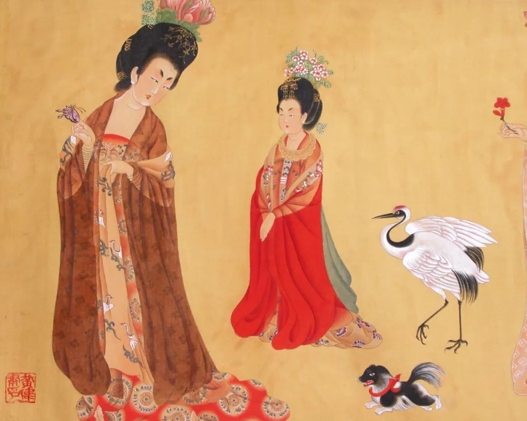《簪花仕女图》