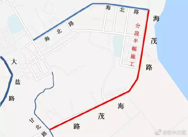 因供暖管线施工,东方路的甘南路铁路道口至工兴路路段,封闭车道延期