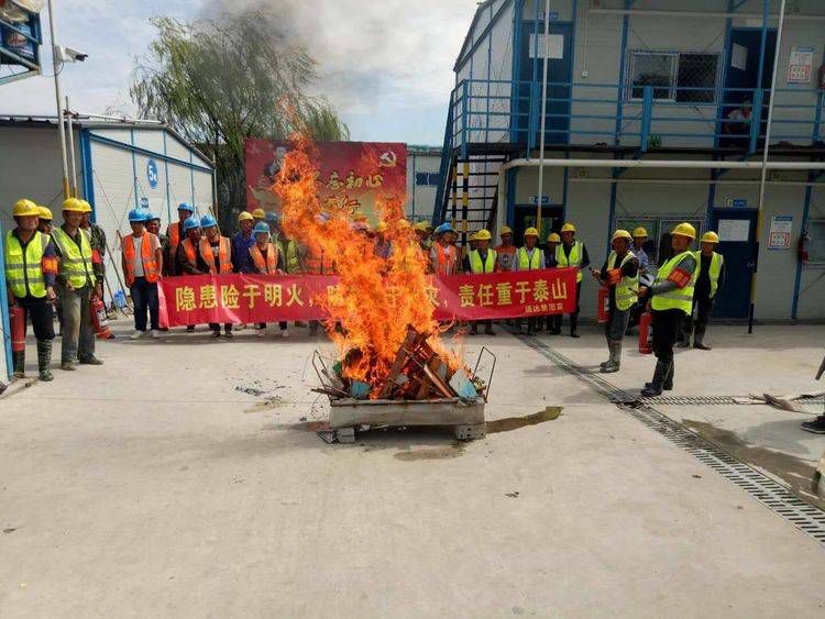 瑞安市住建局组织开展建筑工地消防演练