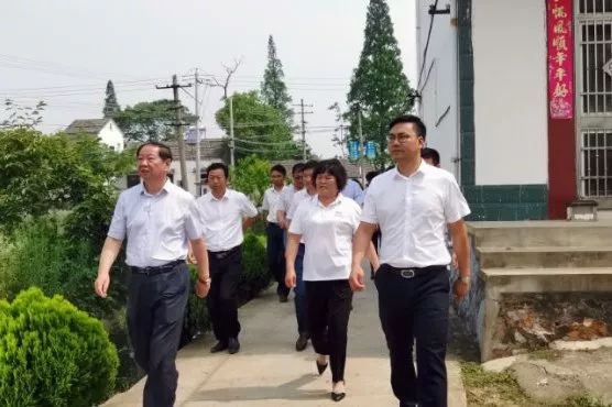 副市长杨善斌,市政府秘书长陈永红,县长阙方俊,副县长楚生军,镇党委