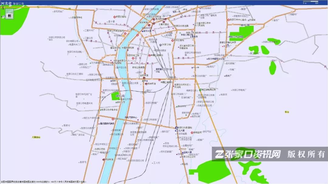 原创张家口30年前的老地图曝光老鸦如何变凤凰