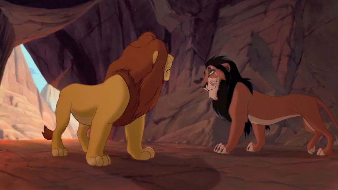 《狮子王》中木法沙和刀疤的"对手戏"