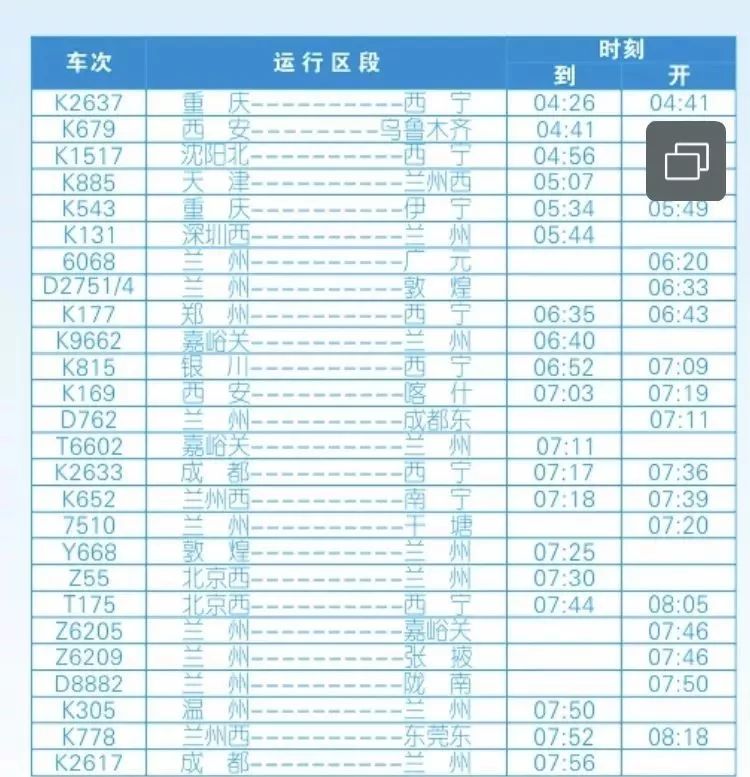 3 g1904/1次1对,兰州西～郑州东g2026/5次1对,上海～兰州西d310/1